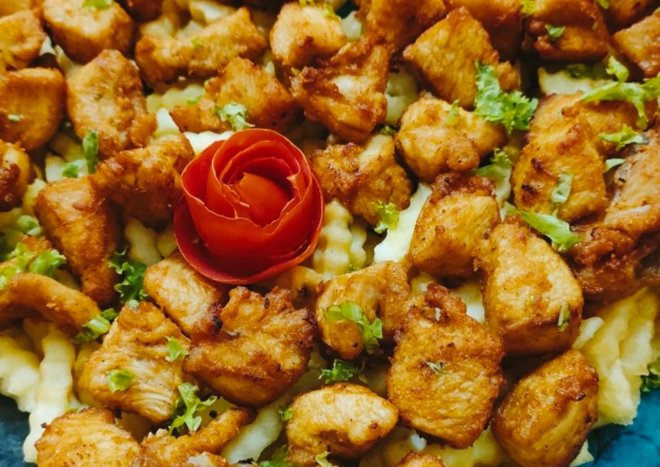 Orange Flavor Fried Chicken Shots 🍊🍊🍊