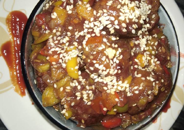 Honey chilly potato balls