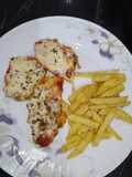 Pollo con queso costeño