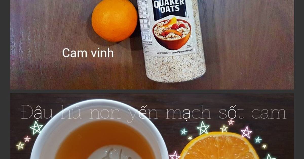 Hướng dẫn Cách làm đậu hũ yến mạch sốt cam Món ăn chay ngon miệng và bổ dưỡng