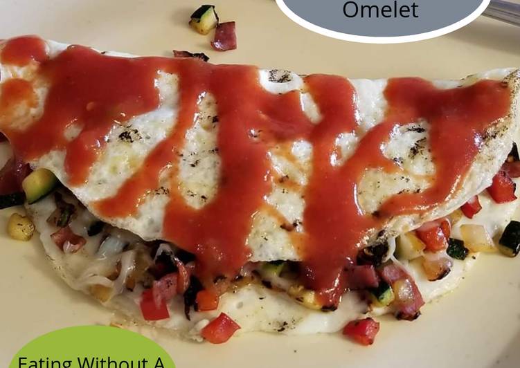 Recipe of Super Quick Homemade Veggie &amp; Turkey Omelet