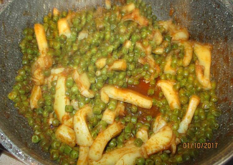 Seppie con i piselli