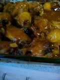 Alitas al horno con una salsita sweet and sour