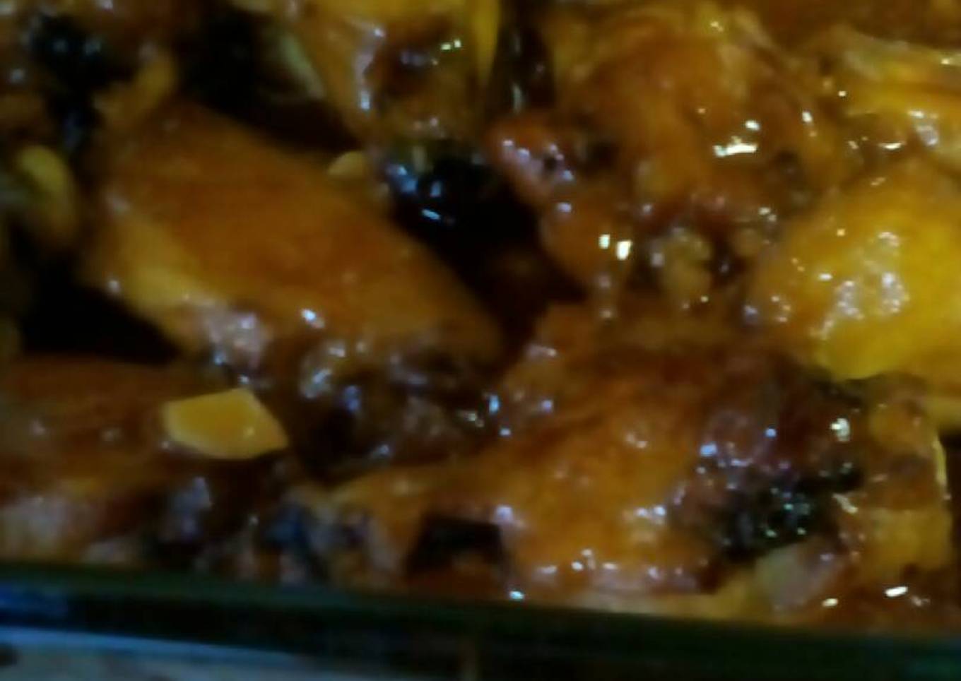 Alitas al horno con una salsita sweet and sour