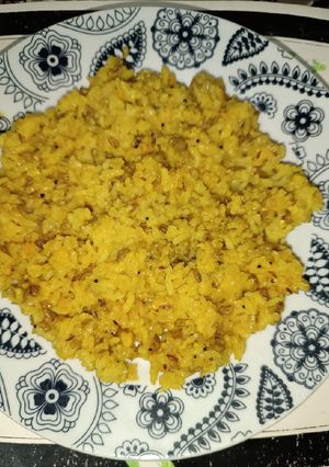 A picture of Onion Garlic Masala Khichdi.