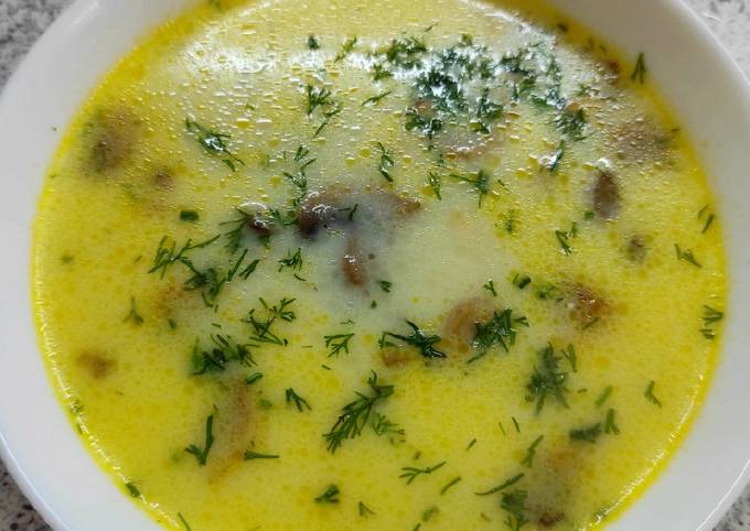 Сырный суп с шампиньонами - пошаговый рецепт с фото на Готовим дома