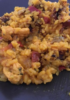 Una foto de Arroz con pollo