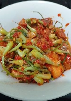 Foto resep Tumis lengkio jambal asin
