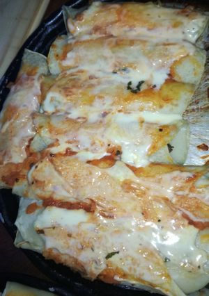 Una foto de Canelones de acelga