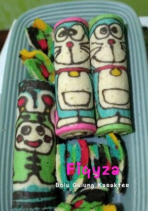 Foto resep Bolu Gulung Karakter