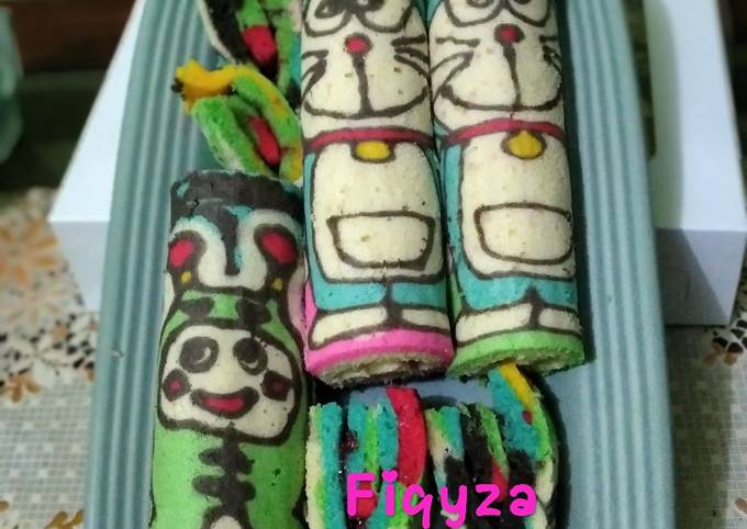 Resep Bolu Gulung Karakter Oleh Mom Fiqyza Cuisine - Cookpad