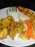Pollo en coco