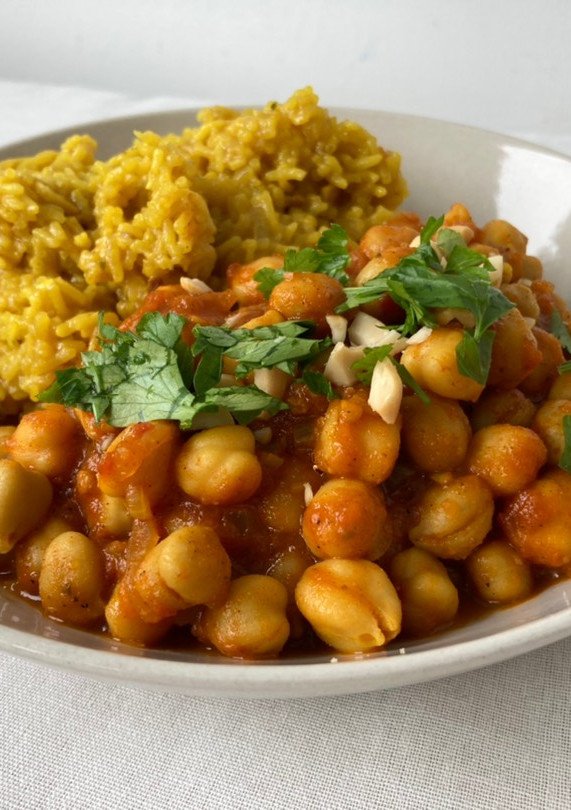 Una foto de Chana Masala (चना मसाला)
