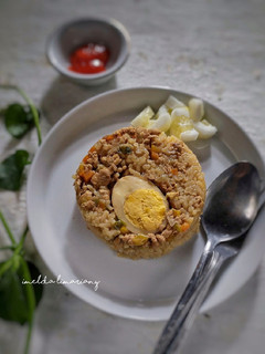 Foto resep Nasi Tim Ayam -ricecooker-