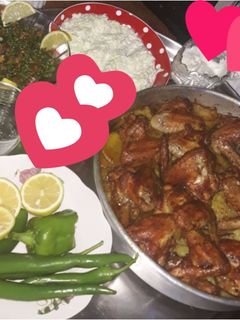 صورة لوصفة صينيه جوانح الدجاج وبطاطا في الفرن