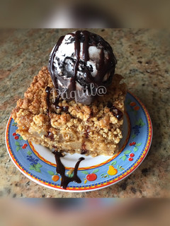 Foto principal de Tarta Crumble de Manzana-Pera 🍎🍐(endulzada con panela)