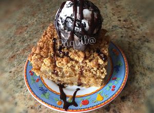 Foto principal de Tarta Crumble de Manzana-Pera 🍎🍐(endulzada con panela)
