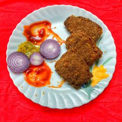 A picture of Kolkata Cabin style Vetki Fish Fry.