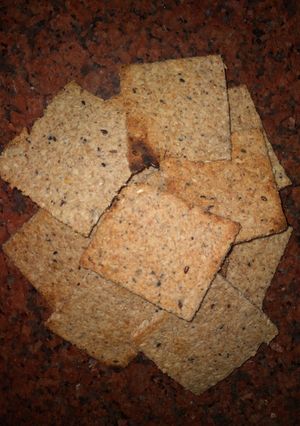 Una foto de Galletas integrales saladas