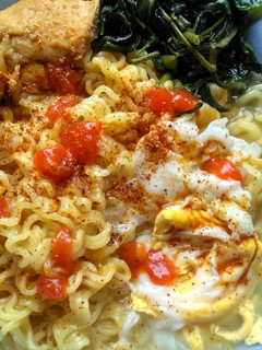 Foto resep Mie rebus toping Ayam+kangkung