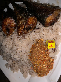 Shinkafa da wake ainihin hoton girkin