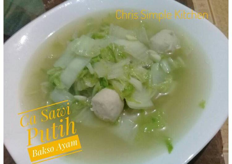 Resep: Ca Sawi Putih Bakso Menu Enak