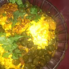 A picture of Hara Chana Paneer.