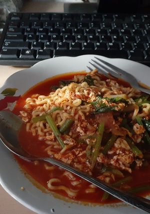 Foto resep Mie Tek Tek kuah