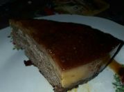 Una foto de chocoflan sin manteca