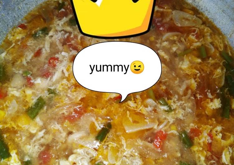 Sup jagung saos tiram