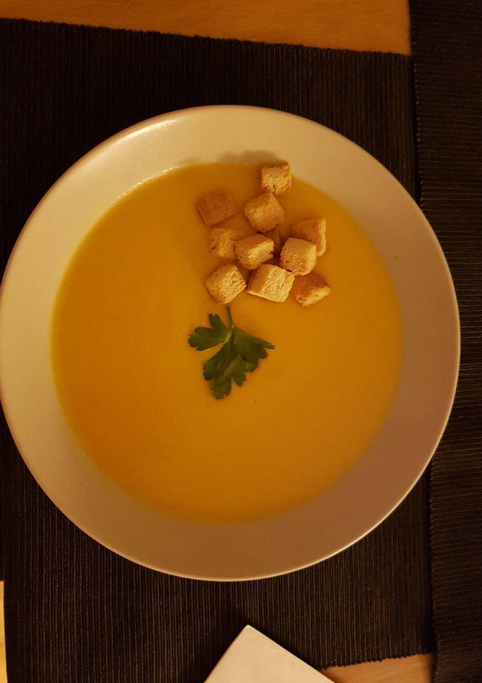 Una foto de Puré de calabaza