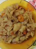 Berza (repollo) estofado en Crock Pot