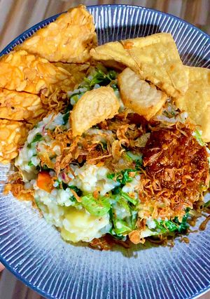 Foto resep Bubur manado (pakai sisa nasi)