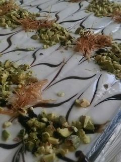 صورة لوصفة حلى الشعيرية بكريم الكرامبل