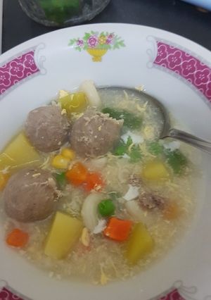 Foto resep Sup maccaroni kilat untuk sarapan (mpasi 1 tahun k atas)