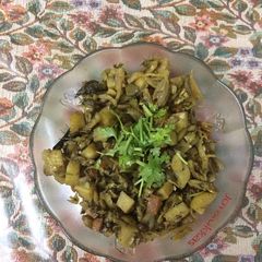 Mixed veggies with fenugreek leaves A picture of Mixed veggies with fenugreek leaves.