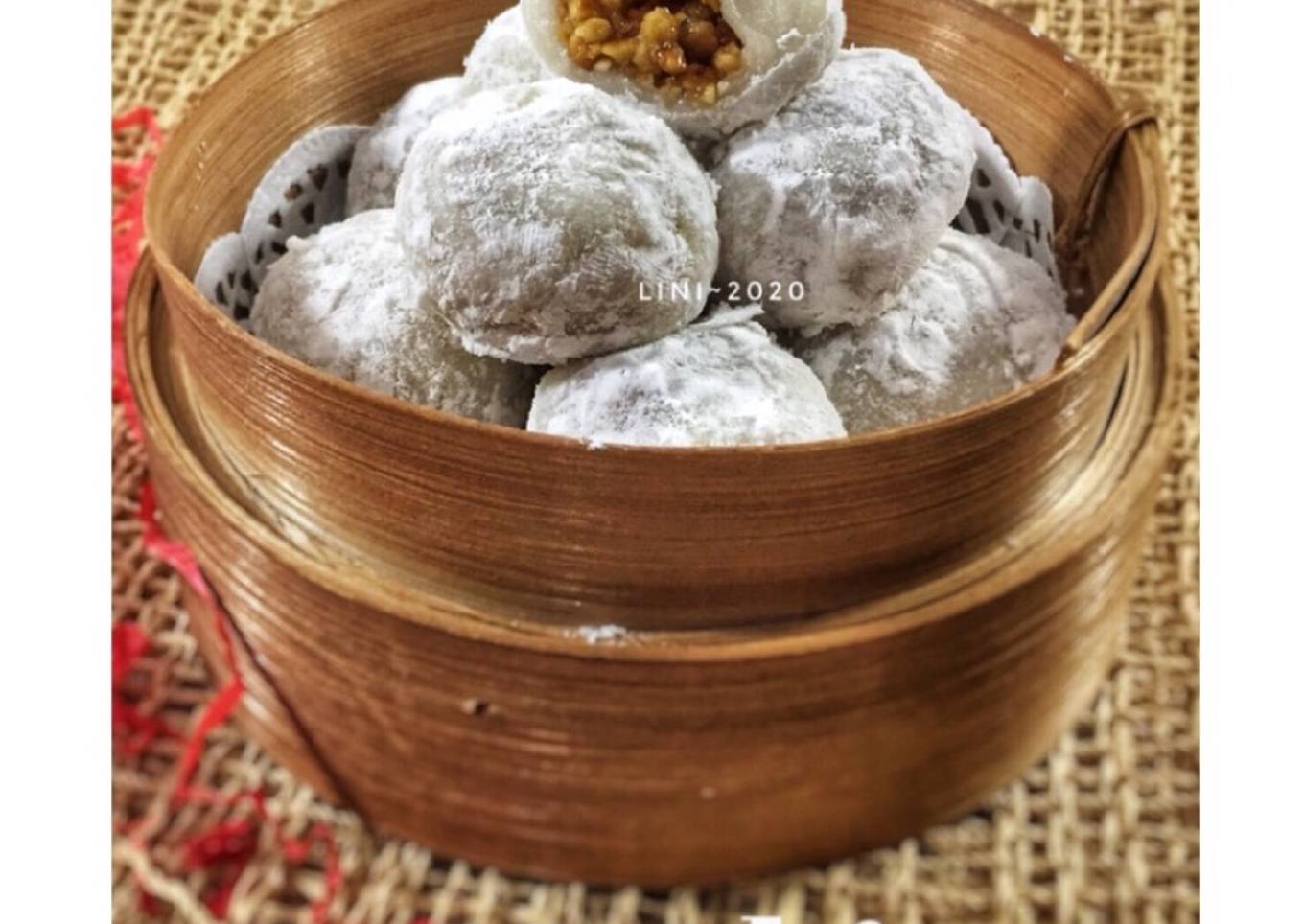 Resep Mochi isi kacang tanah – mochie lembut