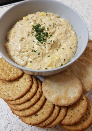 A picture of Bacon Cheese & Sweet Corn Dip.
