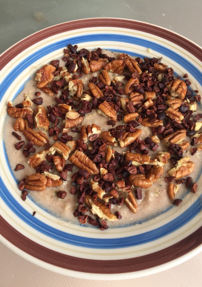 Una foto de Avena con nuez y cacao