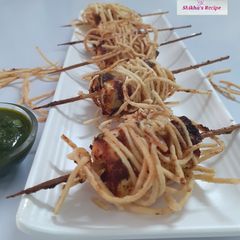 A picture of Paneer spindles.