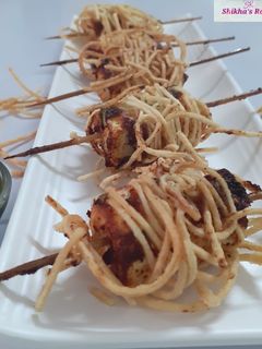 A picture of Paneer spindles.