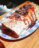 Swiss roll/κορμός γεμιστός με μαρμελάδα Φράουλα 🍓 και γλάσο 💪