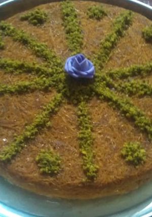 A picture of Knafeh.