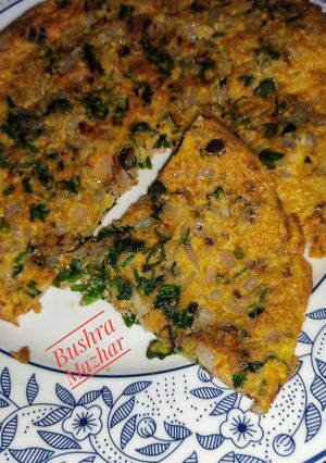 A picture of Okra (Bhindi) Omelette.