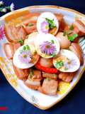 Thịt kho trứng - Simmered pork belly with eggs - 豚角煮卵