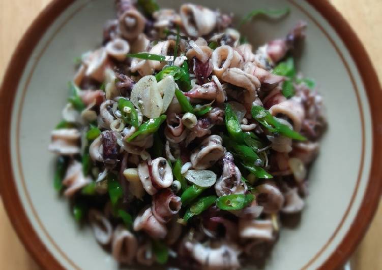 Resep Cumi Cabe Ijo Lezat