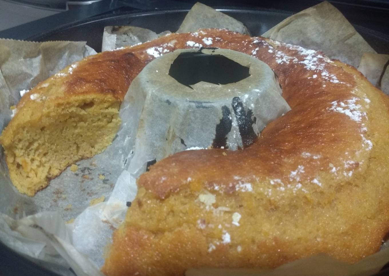 Bizcocho húmedo de calabaza