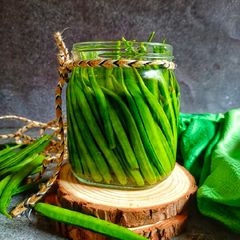 A picture of Pickled Cluster Beans.