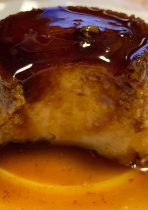 Una foto de Flan en freidora de aire