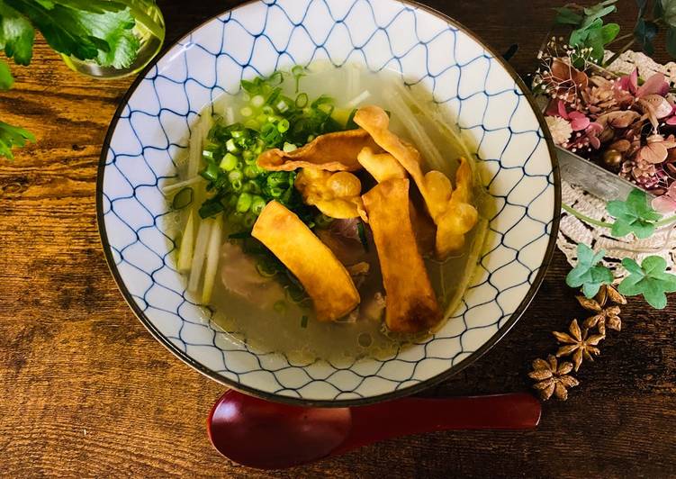 Easiest Way to Prepare Any-night-of-the-week Rice Chicken Soup with Yui’s Egg Noodle Chips